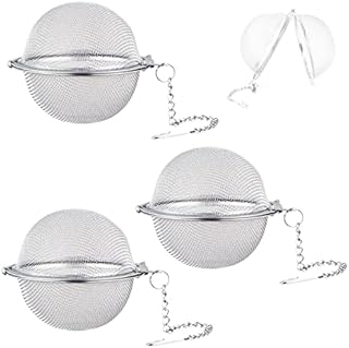 3pcs Tea Strainer Steeping Ball, Stainless Steel Tea Strainer, Non-Toxic and Anti-Rust, Sturdy and Durable