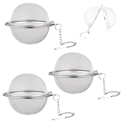 3pcs Stainless Steel Tea Strainer Set Cover