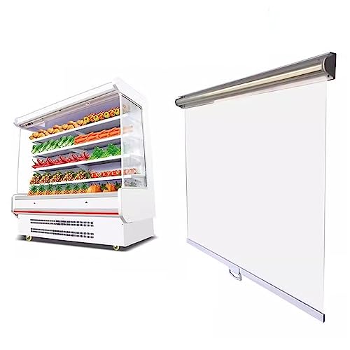 tow000ack Persiana Enrollable Plástico Estores Impermeable y Transparente,Cortina Térmica a Prueba de Polvo para Congelador,Vitrina Comercial,Estiramiento Libre,Personalizable (W*H:65x120cm)