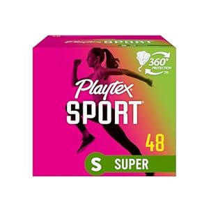 Playtex Sport Tampons Super Absorbency, Fragrance-Free - 48ct | Super Tampons for Women, Feminine Care, Playtex Tampon with 360 Leak Defense Playtex Sport Tampons Super Absorbency Fragrance Free 48ct Super Tampons for Women Feminine Care Playtex Tampon with 360 Leak Defense
