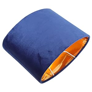 OSALADI Petit Abat- Jour Lustre Abat- Jour Ovale Mur Applique L’ ombre de Plancher De Chevet Table Abat- Jour Lumière Couvre Rustique De Mariage Décoration de La Maison Bleu