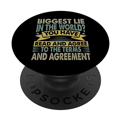 Biggest Lie In The World? Funny - Computer PopSockets PopGrip Intercambiable