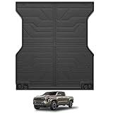 KARPAL Truck Bed Mat Fit for 2024 2025 Toyota Tacoma (5ft,5'Bed), Custom Fit All Weather TPE Heavy Duty Tacoma Floor Mat Cargo Liner, 2024 Tacoma Accessories Pickup Trunk Bed Mat 5 feet