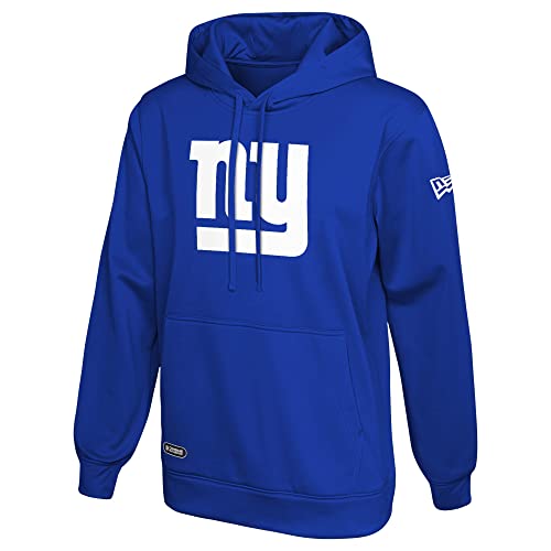 New Era Mens Royal New York Giants Combine Authentic Stadium Pullover Hoodie