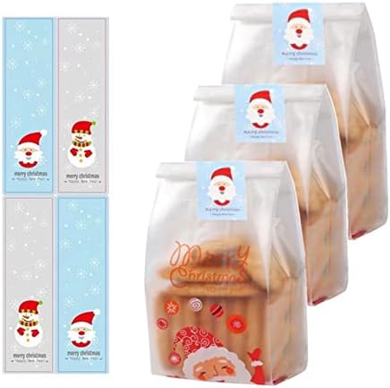 Lot De 50 Sacs à Bonbons De Noël En Plastique Avec Cordon De Serrage - Sacs à