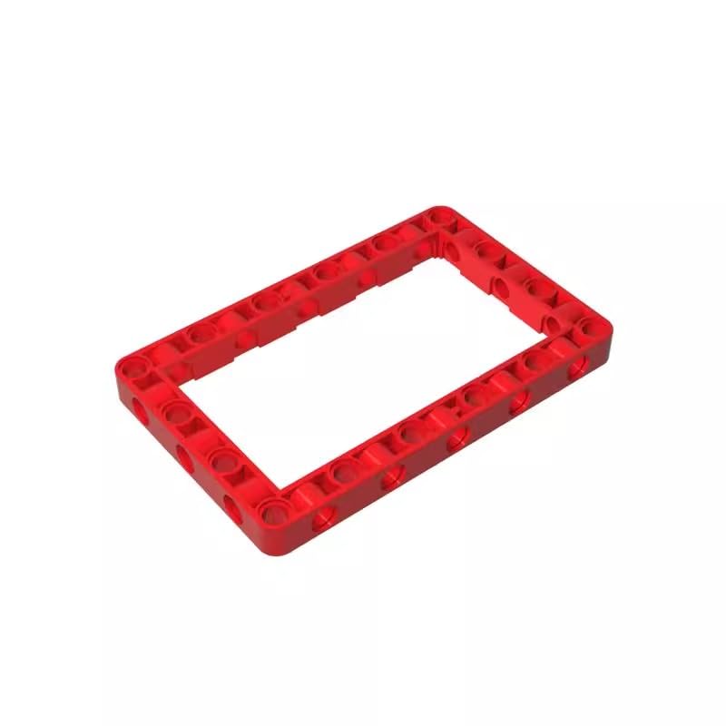 39794 Shaft Bolt Connection Technic Beam Frame 7x11 10 Pieces GDS-1538 Compatible with Lego Building Blocks Color:Red โ image 1