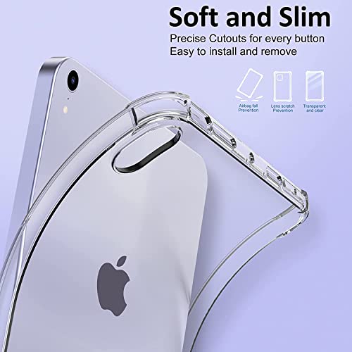Case Compatible with iPad Mini 6 (8.3 Inch, 2021 Model) with Soft TPU Silicone Cover, Slim Clear Lightweight Backshell - Image 2