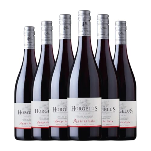 Horgelus Merlot Tannat Rouge Vin de Pays Côtes de Gascogne 75 cl Vino tinto (Caja de 6 Botellas de 75 cl)