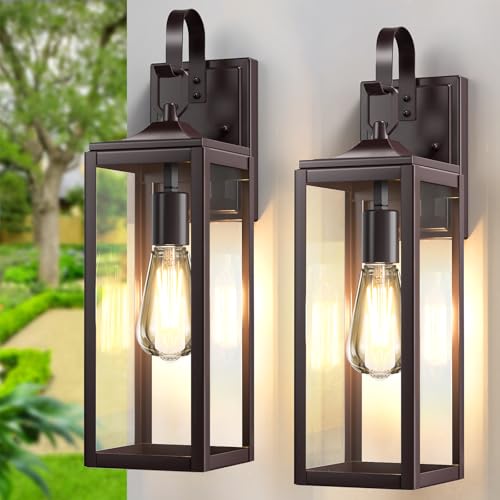 MYHXQ 18'' Large Outdoor Wall Lights 2 Packs, Modern Exterior Lighting Fixtures, Waterproof Outdoor...