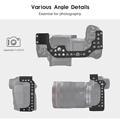 Image of EOS R Camera Cage, EOS R Cage for Canon EOS R Camera Case Camera Rig Cold Shoe