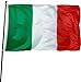 DANF Italy Flag 3x5 Ft Thick Polyester, Fade Resistant, Brass Grommets, Canvas Header italian National Flags 3 X 5 Feet