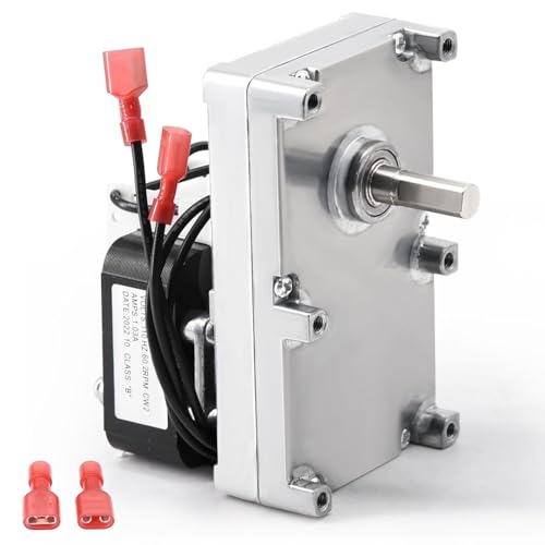 Adviace 80P20278-R Auger Motor for St Croix York Insert & Auburn & Hastings & Afton Bay & SCF-050 & Prescott EXL/EXP & Lancaster Pellet Stove, 2 RPM Auger Motor for St Croix Pellet Stove