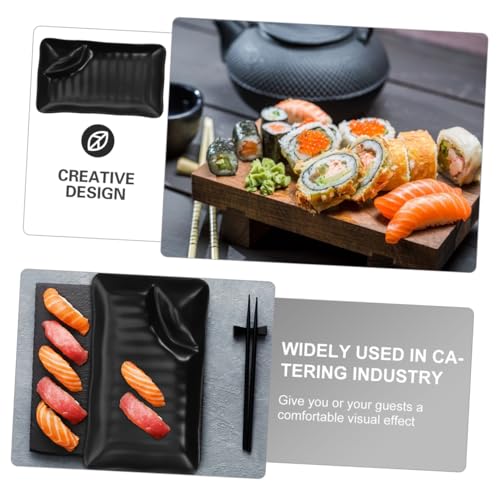 Set de platos sushi estilo japonés 10 pulgadas miniatura 3