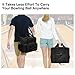 Bloepum Bag Bowling Tote Bag Holder with Padded Compartments Extra Space for 1 Single Pair of Bowling Easy Install,C