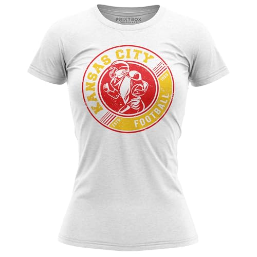 Kansas Football Shirt for Women, ESTD 1959 Retro Football Shirts Top White