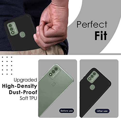 Hrwireless Compatible For Wiko Voix Phone Case Cover, Heavy Duty (Magnetic Mount Friendly) Metkase Series With Premium Minimalistic Design For Shock Absorption & Accidental Drops Black #TOP5