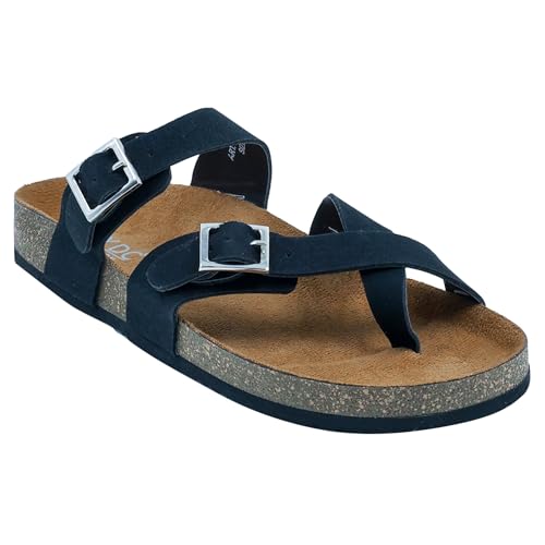 Image of LYDC LONDON Women's Sandals. Lightweight stylish and comfortable flat sandals for office wear and gatherings. Orthopaedic and flat foot friendly. Doctor trusted timeless fashion sandals for women with modern appeal