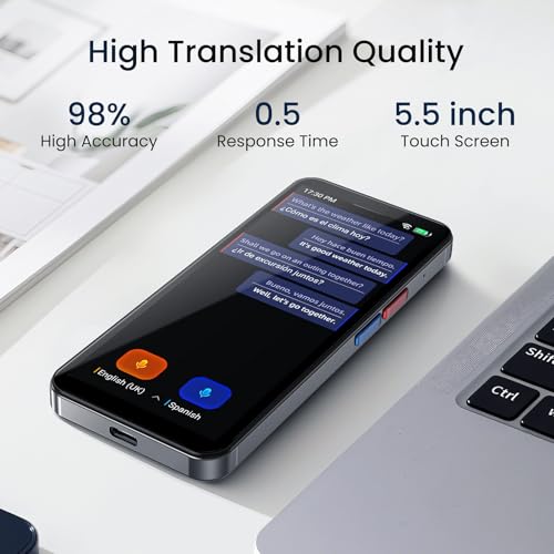 Language Translator Device No WiFi Needed, Instant Pocket AI Translator, traductor de Ingles español, Support 150 Languages Real by FICALLO - Image 3