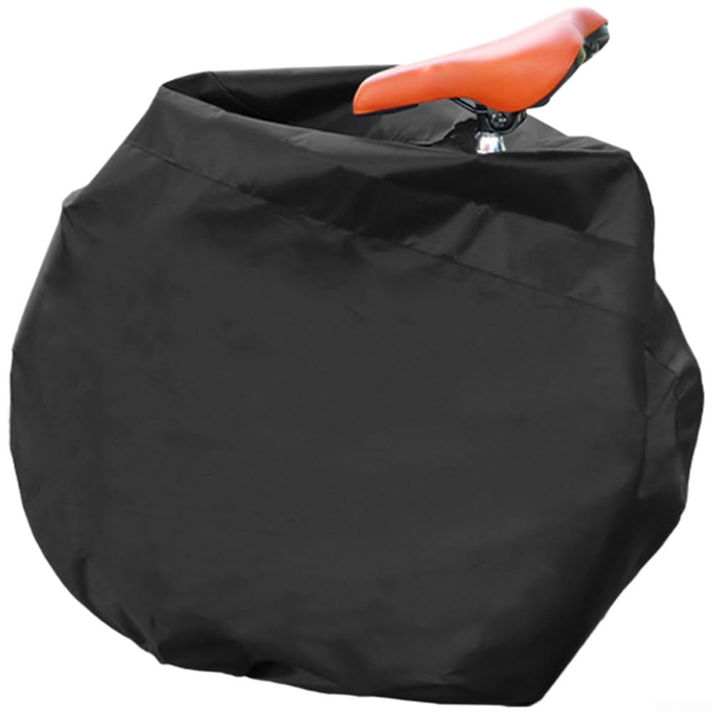 Waterproof Folding Bike Cover 16-22 Inch, Dustproof Oxford Fabric Storage Bag with Shoulder Strap, Portable Outdoor Rain Sun Protection for Commuting Travel(16-18in Foldable)