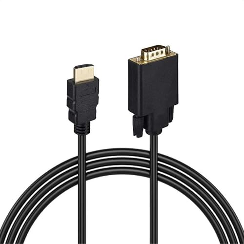 MMOBIEL HDMI zu VGA Kabel HDMI Male zu VGA Male D-SUB 15 Pin M/M vergoldet 1,8 Meter