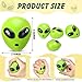 Wettarn 24 Pcs Mini Alien Stress Relief Balls Bulk Christmas Aliens Squeeze Ball PU Aliens Fidget Stress Toys Christmas Tiny Alien Toys for Xmas Birthday Party Gifts
