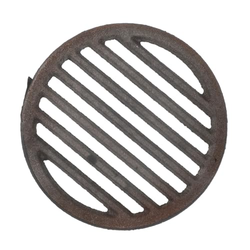 OFFSCH Ghisa Rotonda per Barbecue Esterno Resistente ad Alte Temperature Facile da Pulire Accessorio per Grill da Campeggio e Bracieri all Aperto