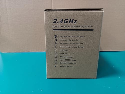 Hellobaby HB Monitor With Camera And Audio, Ips Screen Lcd Display Video Baby Monitor No Wifi Infrared Night Vision, Temprature Screen Lullaby thumb #12