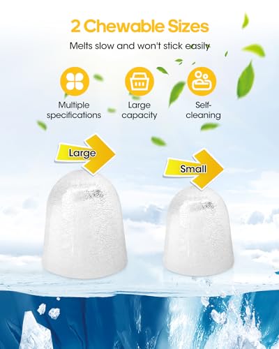 Joyplanet Fast Ice Maker Countertop - 9 Cubes in 6 Mins, 33Lbs/Day, Self-Cleaning, Quiet Portable Black Ice Machine with Smart App Control, 2 Ice Sizes for Home, Kitchen, RV, Camping