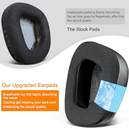 Almohadillas refrigerantes SOULWIT para auriculares Turtle Beach Stealth 600 Gen2/Gen3 - Negro miniatura 4