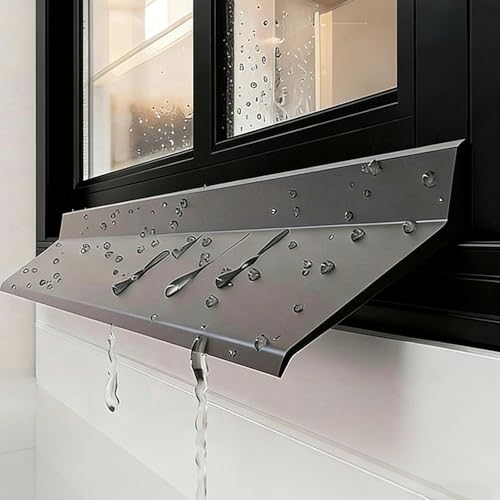 Bande anti-gouttes de pluie en caoutchouc flexible 2m pour porte
