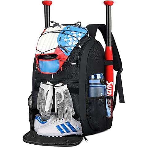 SDYSM Baseball Bag Baseball Backpack with Shoe Compartment Lightweight Softball Bat Bag with Fence Hook Softball Backpacks Cover