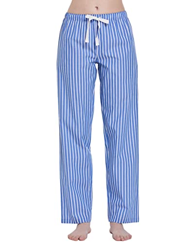 Image of CYZ Women's 100% Cotton Woven Poplin Sleep Pajama Pants