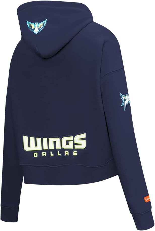 Pro Standard Womens WNBA Dallas Wings Classic Player Name And Number Cropped Pullover Hoodie - Image 4