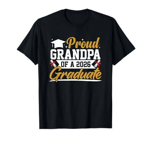 Camiseta Proud Grandpa Of A 2026 Graduate Camiseta