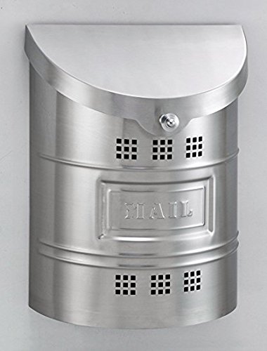 Stainless Steel Wall Mailbox Size: Large, Label: Stainless Steel, Finish: Brushed Stainless Steel #TOP4