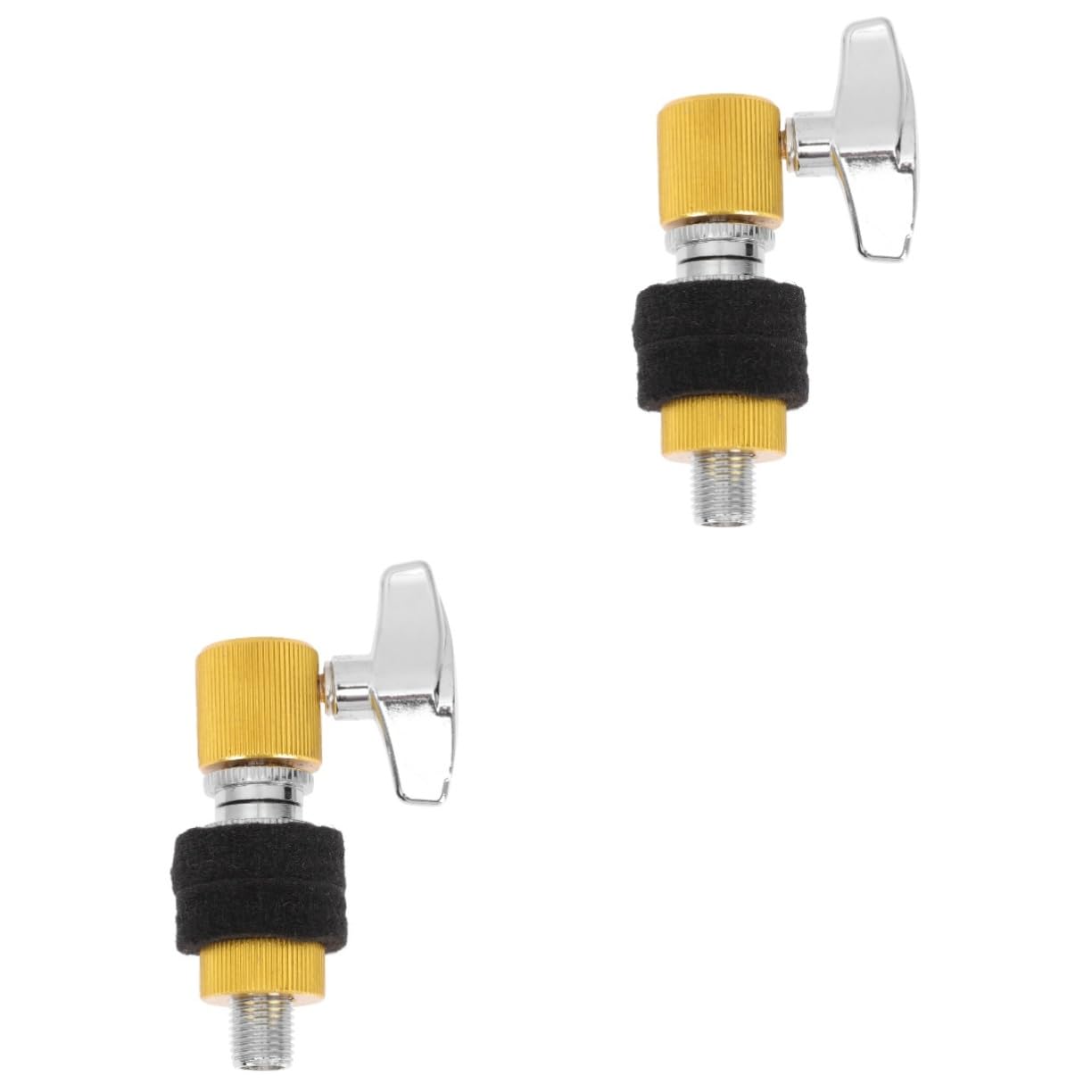 Totority 2pcs Set Hi Hat Clutch for Drum Set Snare Stand Drum Hardware Aluminum Alloy Random Color