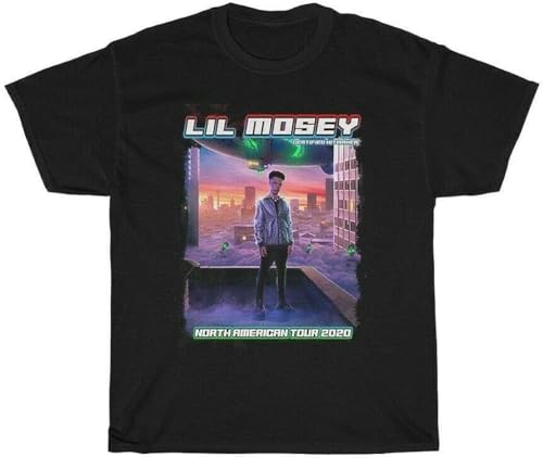 JKLPBVFXZHU Res Lil Mosey Certified Hitmaker North American Tour 2020 T Shirt Manches Courtes(Small)