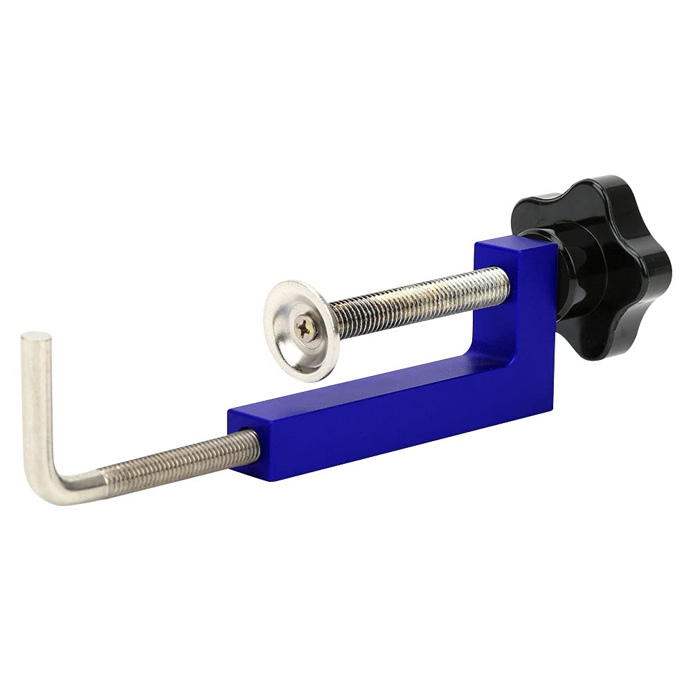 Adjustable Fixed Woodworking Clamps, Universal Fence Clip with Aluminum Alloy Construction for Long Service Life Blue - Image 2