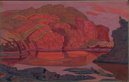 Cuadro de lienzo de Nicholas Roerich alta definición El tesoro escondido 60x90