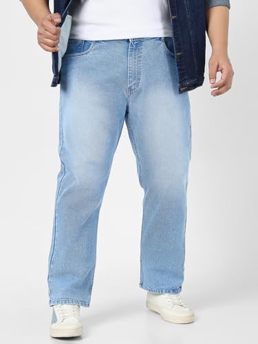 Image of Urbano Plus Men's Straight Fit Mid Rise Jeans