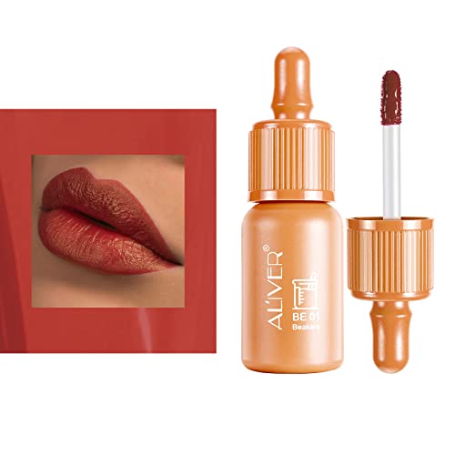 Frduga Lip Stains Set 6 Pcs,Mini Baby Bottles Lip Tint,Matte Liquid Lip Gloss Set,Lip Stain Long Lasting Waterproof ,Festival Ideas Gifts Red Lipstick Make-Up Set For Girl,Women, Mom #TOP7