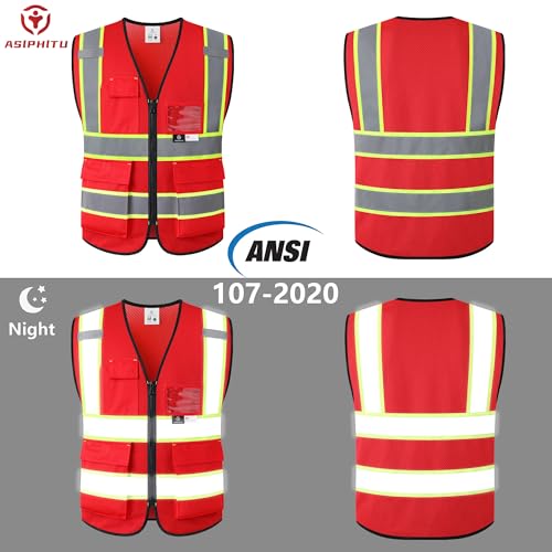 Image of Safety Vest for Men Women Reflective Construction Vest