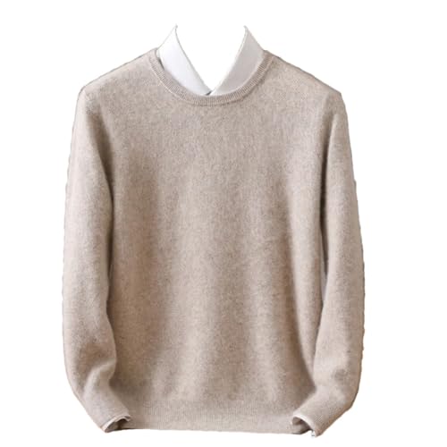 Men's Clothing and Winter Cashmere Sweater Solid Color Rice Grain Knit Jumper Large Size Loose Casual Base Top
