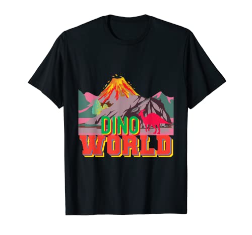 Dinosaurio Dino World Volcán con Lava Jurassic Camiseta