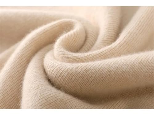 Women's Fall Winter Slimming Wrap Bodycon Skirt Wool Mid-Length High-Waist Knitted Skirt Raw Fleece Rice L3