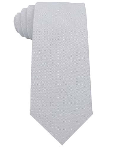 Image of Kebocis Mens Solid Color Cotton Necktie for Men