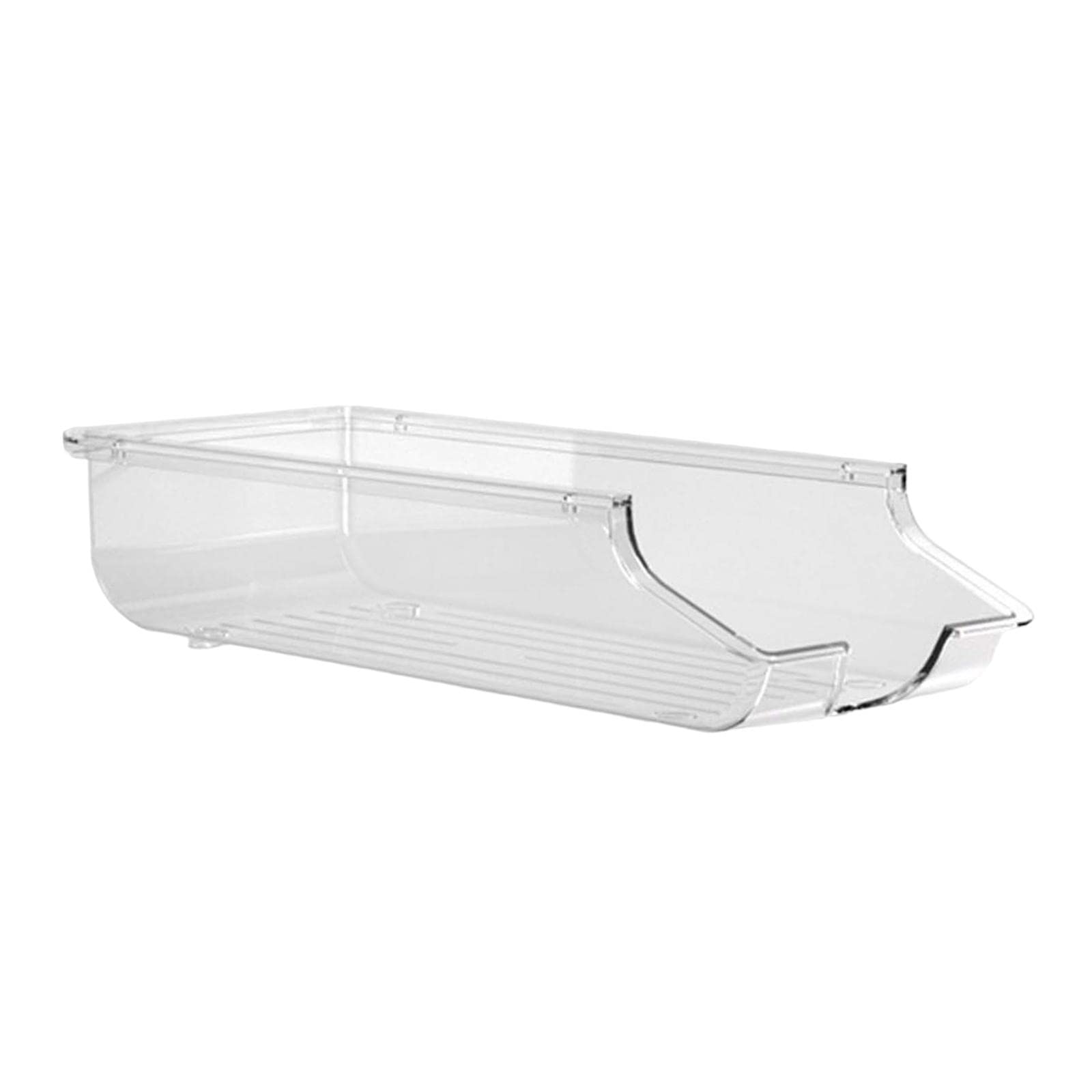 Merishopp Bottle Storage Holder Transparent Fridge Organizer Automatic Rolling for RV S Single Tier-image-16
