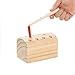 Wumudidi Hölzerne magnetische Insekten-Fangspiel, Montessori Hand-Augen-Koordination Baby-Puzzlespielzeug,Log Catch Bug Game