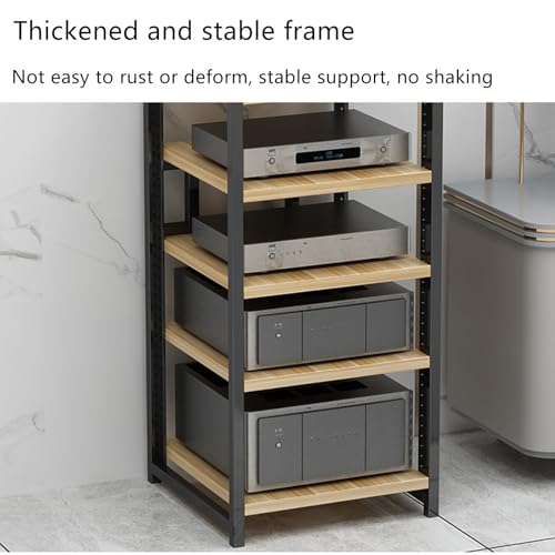 Mueble para rack con estantes ajustables para equipos de audio HiFi 5