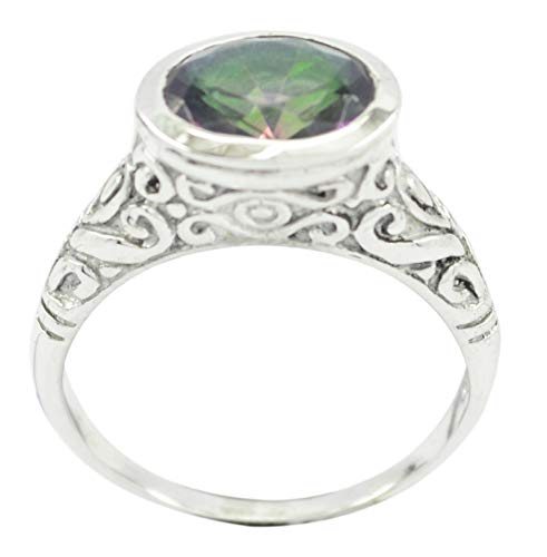 Cadeau bague RIYO argent 925 et multi pierres naturelles pour femme